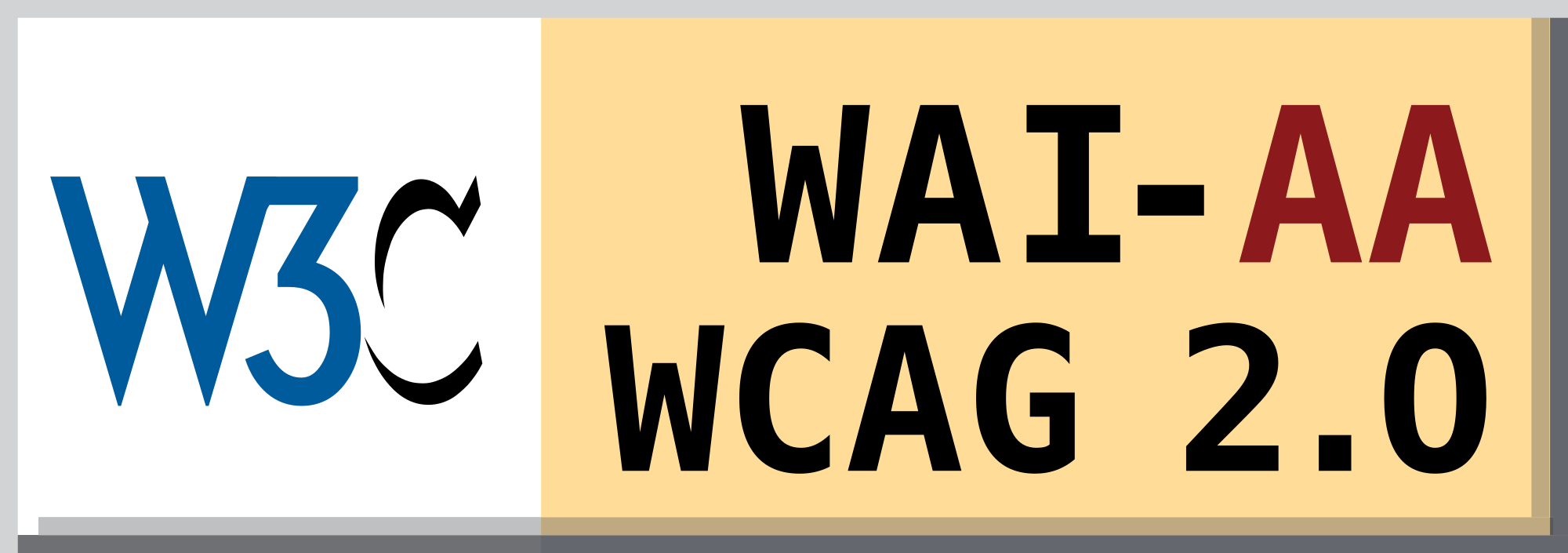 Logo del certificado WAI-AA WCAG 2.0
